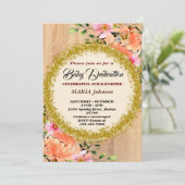 Vrouwelijke vlinder waterverf bloemendecoratie voo kaart (Staand voorkant)