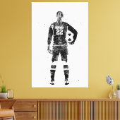 Vrouwelijke Voetbaldoelman Canvas Afdruk (Insitu (Woonkamer))