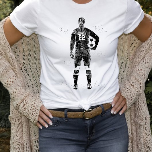 Vrouwelijke Voetbaldoelman T-shirt