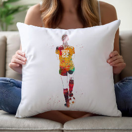 Vrouwelijke voetballer kussen