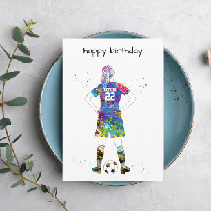 Vrouwelijke Voetbalspeler Kaart