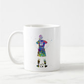 Vrouwelijke Voetbalster Koffiemok (Links)