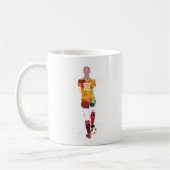 Vrouwelijke Voetbalster  Koffiemok (Links)