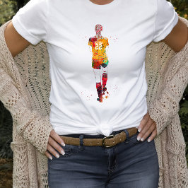 Vrouwelijke Voetbalster T-shirt