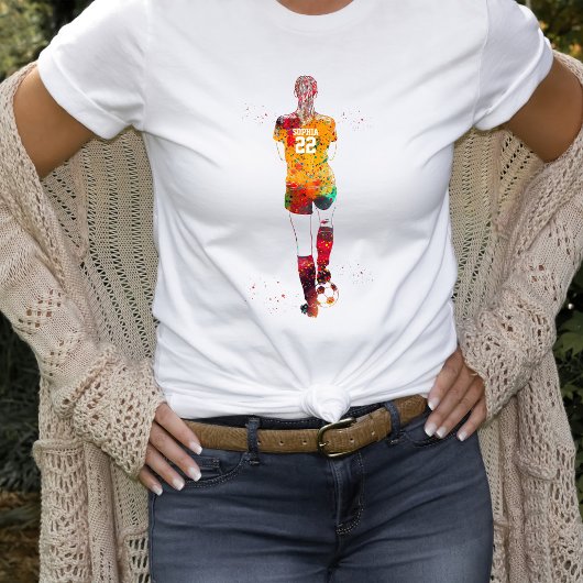 Vrouwelijke Voetbalster T-shirt