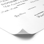 Vrouwelijke Vogels Koppelen in het Zwart Poster (Hoek)