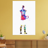 Vrouwelijke Volleybalspeler Canvas Afdruk (Insitu (Woonkamer))