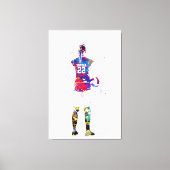 Vrouwelijke Volleybalspeler Canvas Afdruk (Voorkant)
