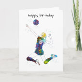 Vrouwelijke Volleybalspeler Kaart (Voorkant)