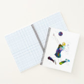 Vrouwelijke Volleybalspeler Notitieboek (Binnen)