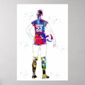 Vrouwelijke Volleybalspeler Poster (Voorkant)