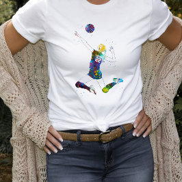 Vrouwelijke Volleybalspeler T-shirt