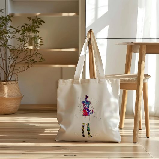 Vrouwelijke Volleybalspeler Tote Bag