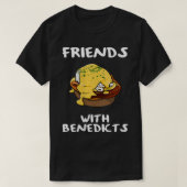 Vrouwelijke vrienden met Benedicts Funny Eggs Bene T-shirt (Design voorkant)