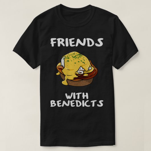 Vrouwelijke vrienden met Benedicts Funny Eggs Bene T-shirt (Design voorkant)