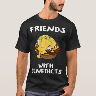 Vrouwelijke vrienden met Benedicts Funny Eggs Bene T-shirt
