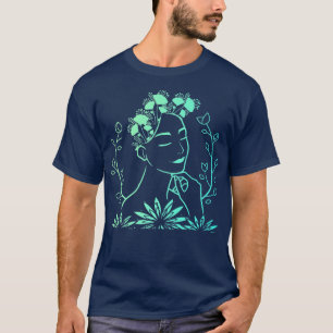Vrouwelijke vrouw Feministisch feminisme Gendergel T-shirt