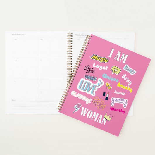 Vrouwelijke vrouw I BEVESTIGT VROUWENS positieve b Planner (Display)
