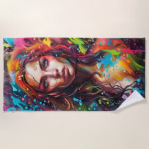 Vrouwelijke vrouw in schilderij