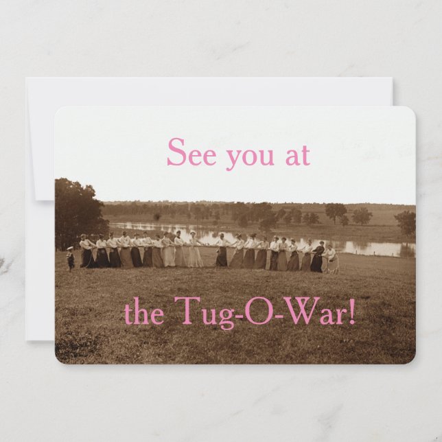 Vrouwelijke vrouw van 1890, Tug-O-War Fox River El (Voorkant)