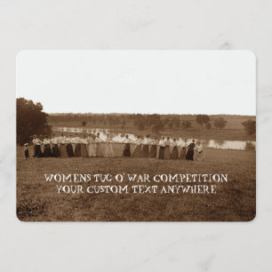 Vrouwelijke vrouw van 1890, Tug-O-War Fox River El Kaart