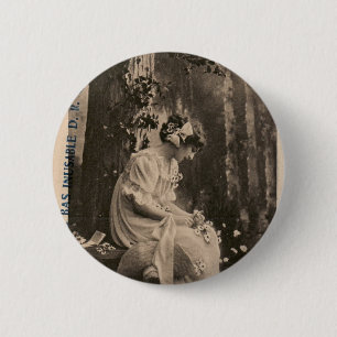  vrouwelijke vrouwelijke vrouwelijke Franse jonge  Ronde Button 5,7 Cm