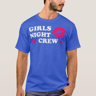 Vrouwelijke vrouwen in de nachtdienst dames in de  t-shirt