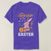Vrouwelijke vrouwen paasdag met bunny Rabbit Leopa T-shirt (Design voorkant)