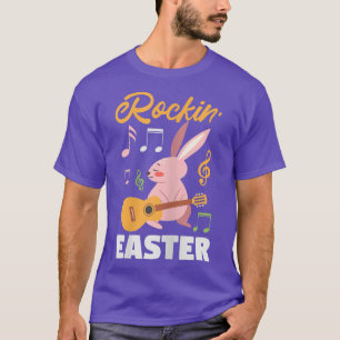 Vrouwelijke vrouwen paasdag met bunny Rabbit Leopa T-shirt