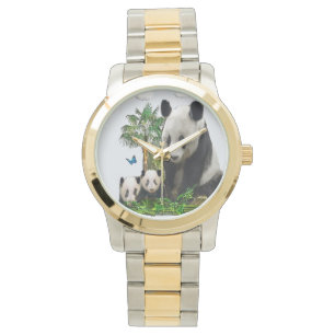 Vrouwelijke vrouwen uit Panda-beren Horloge