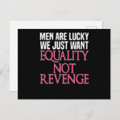 Vrouwelijke vrouwen zeggen: briefkaart (Voorkant / Achterkant)