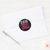 Vrouwelijke vrouwen zeggen: ronde sticker (Envelop)