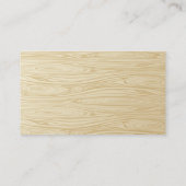 Vrouwelijke wandelhond | houtnerf visitekaartje (Achterkant)