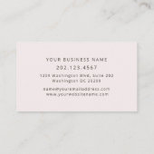 Vrouwelijke Waterverf Floral Make-up Artist Visitekaartje (Achterkant)