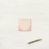 Vrouwelijke waterverf Sakura japanse bloemen Post-it® Notes (Op bureau)