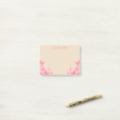 Vrouwelijke waterverf Sakura japanse bloemen Post-it® Notes (Op bureau)