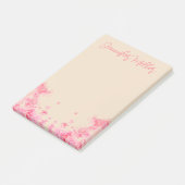 Vrouwelijke waterverf Sakura japanse bloemen Post-it® Notes (Schuin)