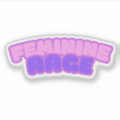 Vrouwelijke Wede Sticker (Voorkant)