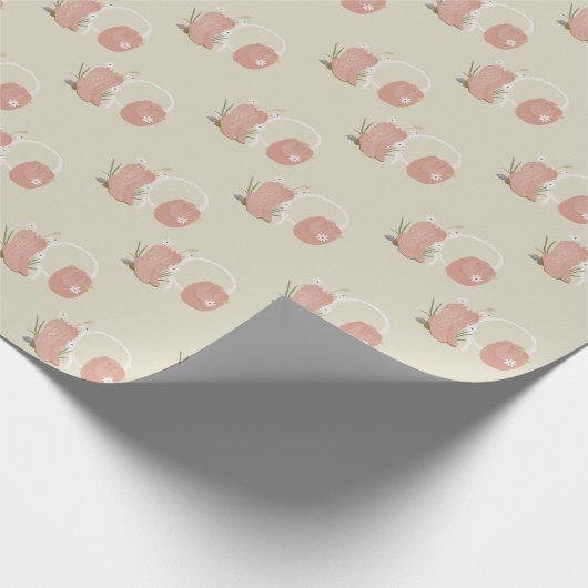 Vrouwelijke, Westerne thema cowgirl laarzen & pet Cadeaupapier (Hoek)