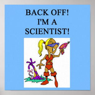 vrouwelijke wetenschapper poster