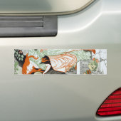 Vrouwelijke wetenschapper (Vrouwen in Wetenschap & Bumpersticker (Op auto)
