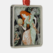 Vrouwelijke wetenschapper (Vrouwen in wetenschap e Metalen Ornament (Rechts)