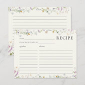 Vrouwelijke Wildflower Vrijgezellenfeest Recept Ka (Voorkant / Achterkant)