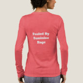 Vrouwelijke woede Tri-Blend shirt (Achterkant)