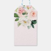 Vrouwelijke Zwaan Prinses Bloemen Roos Verjaardags Cadeaulabel (Achterkant)