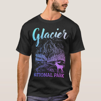 Vrouwen39S Glacier National Park Montana Vintage T-shirt