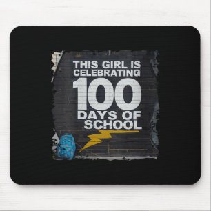 Vrouwen 100ste dag grappige outfit voor meisjes 10 muismat