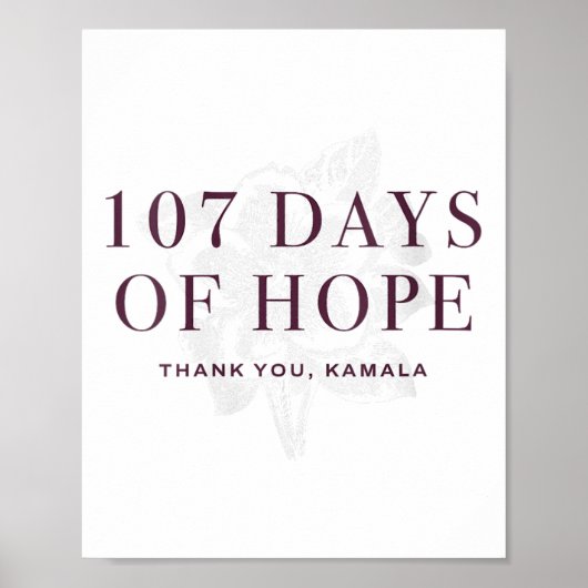 Vrouwen 107 Days Kamala Harris V-neck _1 Poster (Voorkant)