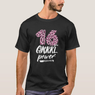 Vrouwen 16 jaar verjaardag viering meisje finale v t-shirt