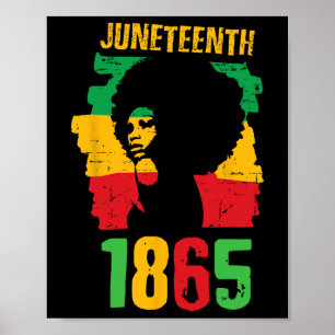Vrouwen 1865 vieren Afro-Amerikaanse Vrijheidsdag Poster